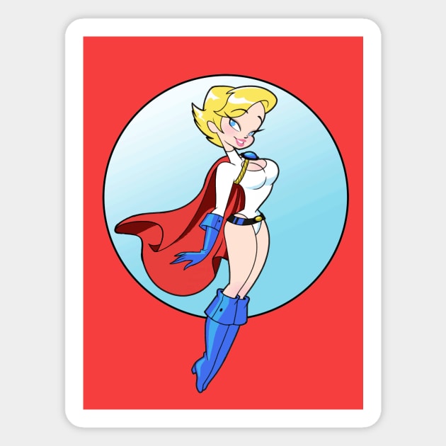 Powerful Girl! Magnet by JoTheZette